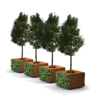 Guardie per alberi in acciaio per strade urbane