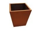 Fioriera in corten in stile moderno