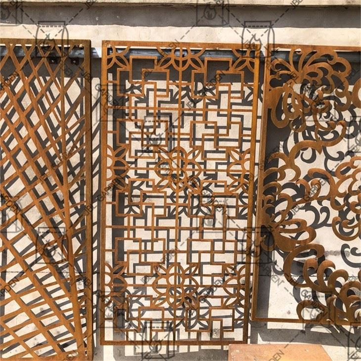 Pannelli per schermi decorativi in ​​acciaio