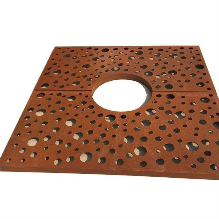 Copertura per albero in metallo