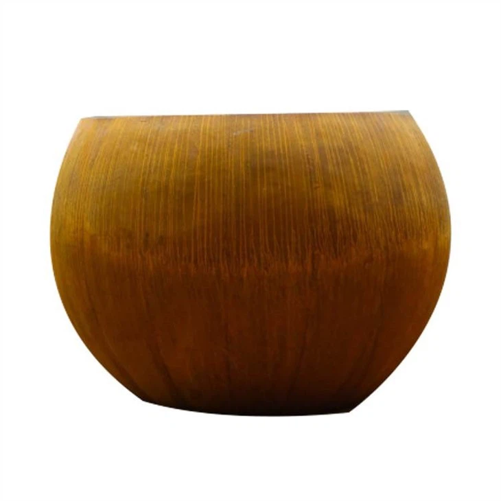 Corten Steel Rust Flower Pot