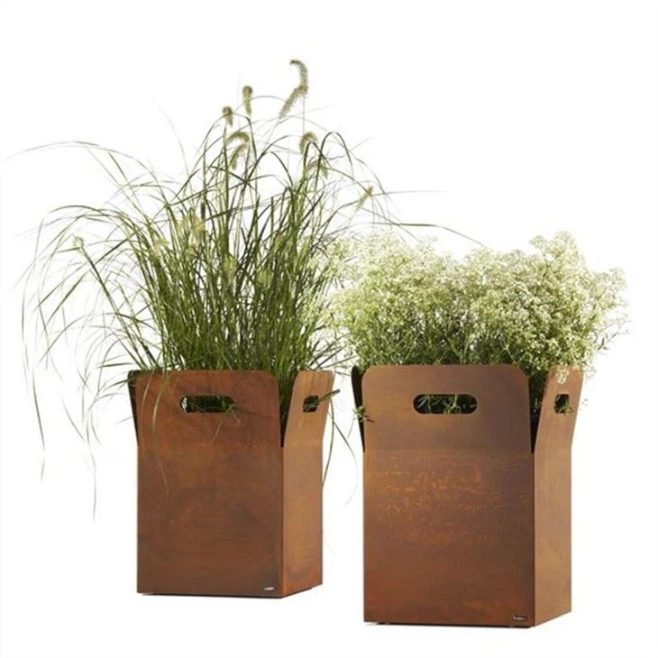 Globe Corten Steel Tree Planter