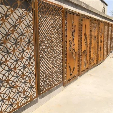 Schermi divisori in acciaio corten