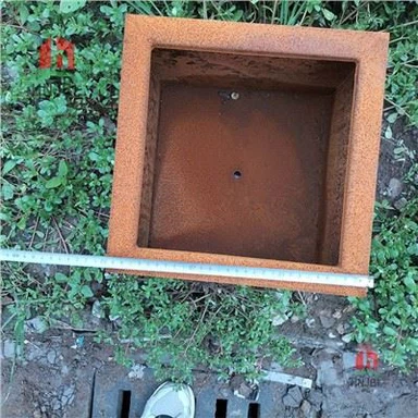 Acciaio corten per fioriera in metallo