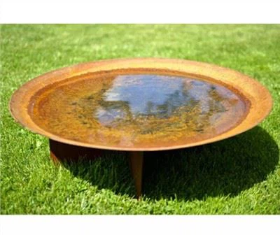 Waterbowl per fontana in acciaio corten