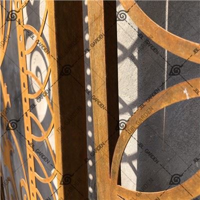 Schermi da giardino in acciaio corten per la decorazione