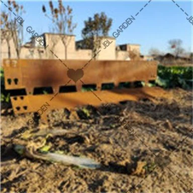 Bordatura erbosa in acciaio corten