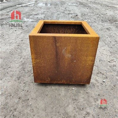 Scatole per fioriere in acciaio corten