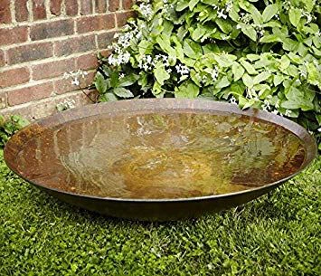 Ciotole d'acqua in acciaio corten