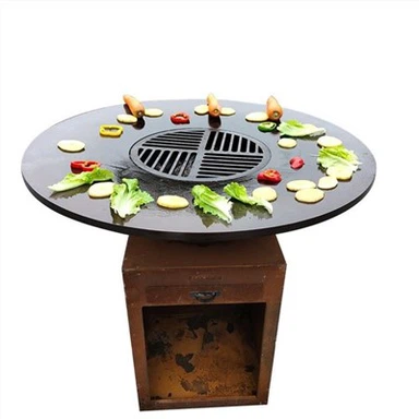 Barbecue personalizzati in acciaio corten