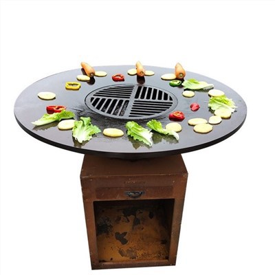 Griglia per barbecue facilmente assemblabile senza fumo