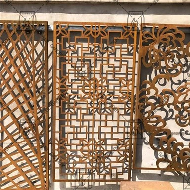 Pannelli dello schermo in corten rustico di paesaggio