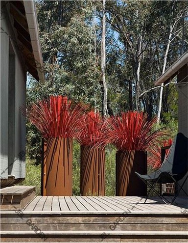 Letto da giardino rialzato con metallo zincato