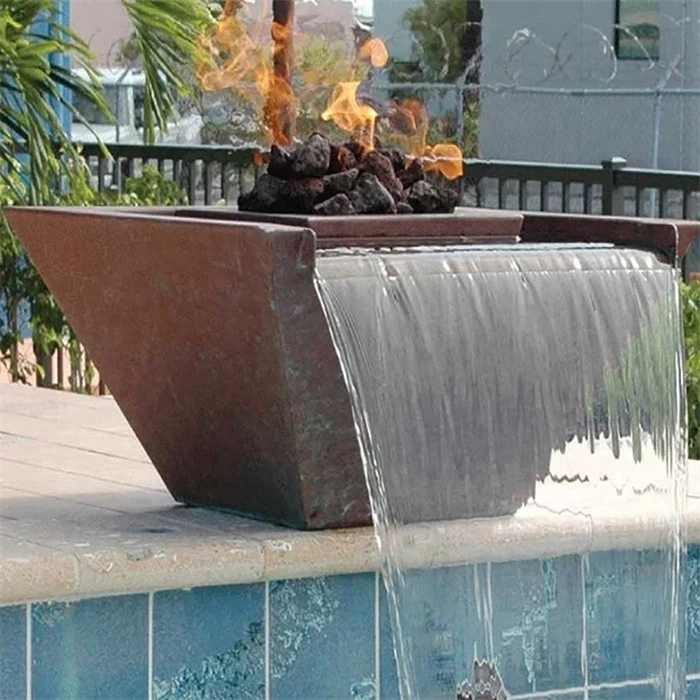 Square Seamless Lip Water And Fire Bowl