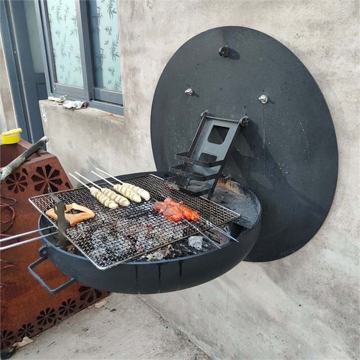 Wall Mounted Round BBQ
