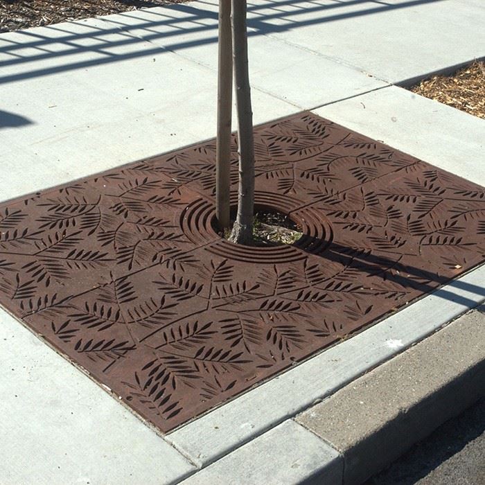 Architectural Corten Steel Tree Grate high quality