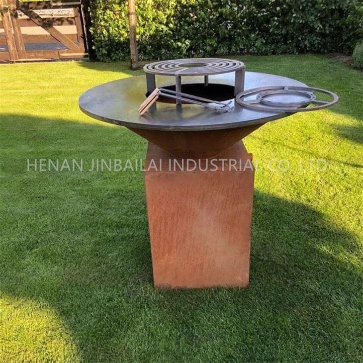 Corten Barbecue Outdoor Circular Fire Pit