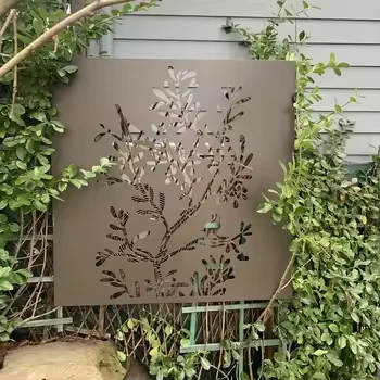 Outdoor Corten Steel Screen Fence
