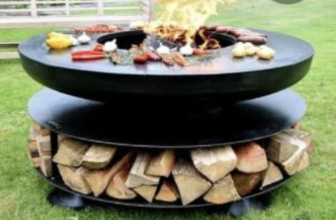 Tavolo da barbecue per braciere da giardino
