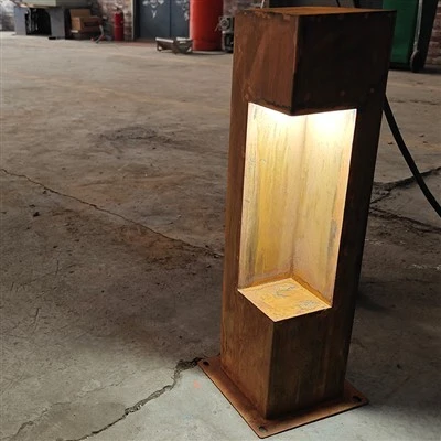 Outdoor Rust Bollard Light