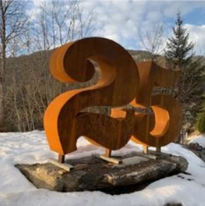 Decorazioni in acciaio corten