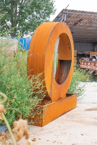 Caratteristica dell'acqua all'aperto per l'abbellimento dell'acqua in acciaio Corten