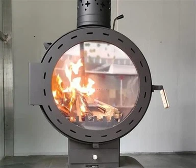 Camino a legna da parete per interni