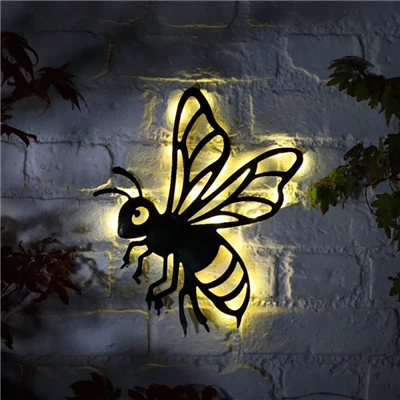 Lampada da parete in metallo nero a LED