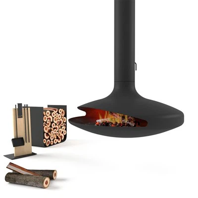 Camino pensile moderno della villa dell'hotel