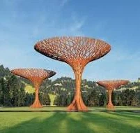 Sculture d'arte in acciaio per giardino